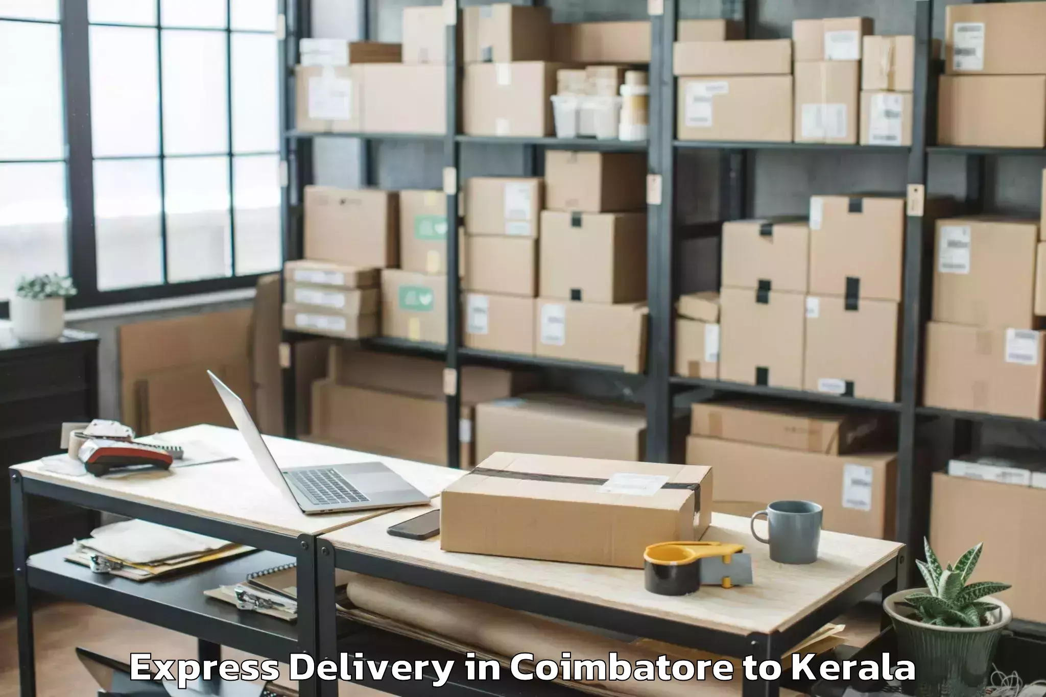 Top Coimbatore to Pandalam Express Delivery Available